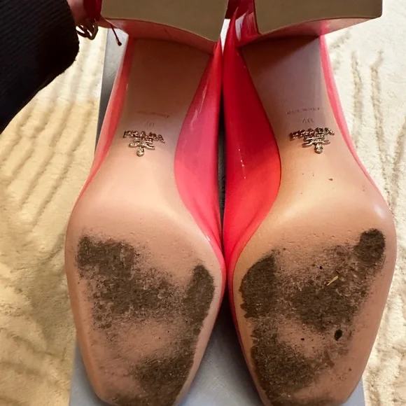 Prada pink Square Toe Clazature Donna Heels 40 - Picture 15 of 16